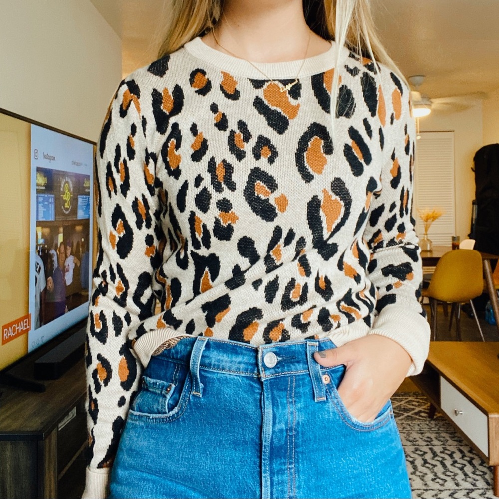 Leopard Print Sweater